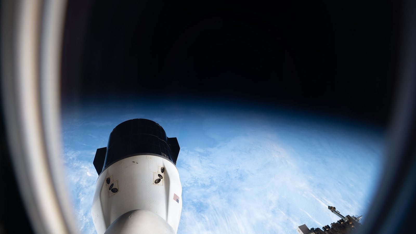 SpaceX Crew Dragon in orbit